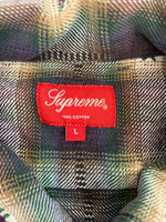 シュプリーム SUPREME Plaid Flannel Zip Up Shirt プレイドフランネルジップアップシャツ 長袖シャツ マルチカラー Lサイズ 101MT-4397