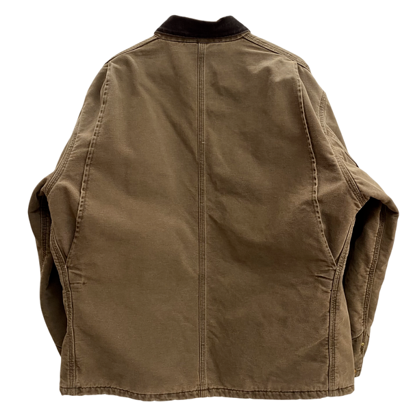 【曜日割引対象外】 カーハート Carhartt 90's ミシガンチョアコート USA製 ジャケット ブラウン XLサイズ 201MT-4783 VB