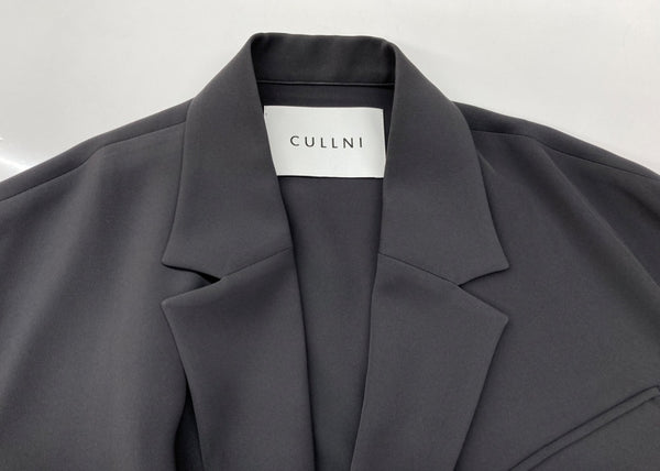 クルニ CULLNI SHORT SLEEVE TAILORED JACKET ショート スリーブ テイラード ジャケット 黒 CU-019-ST サイズ 1 ジャケット 無地 ブラック 104MT-1912