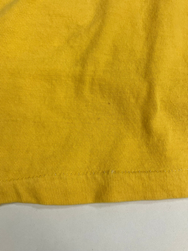 ラッセルアスレチック RUSSELL ATHLETIC 70's 70年代 金タグ後期 LIFEGUARD 染み込みプリント シングルステッチ VINTAGE ヴィンテージ MADE IN USA アメリカ製 Tシャツ イエロー Mサイズ 101MT-4648