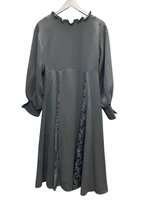 アンドレアアンドコー ANDREA&CO. 2RACES PEARL RIBBON DRESS yk23f10 ワンピース ブラック フリーサイズ 201LT-412