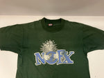 バンド band 90s 90's NOFX FAT WRECK CHORDS パンク 袖裾シングル Tシャツ グリーン Lサイズ 101MT-2958