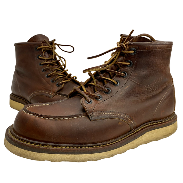 【曜日割引対象外】 レッドウィング RED WING アイリッシュセッター CLASSIC MOC TOE USA製 9D 1907 メンズ靴 ブーツ ワーク ブラウン 27cmサイズ 201-shoes1560 VB