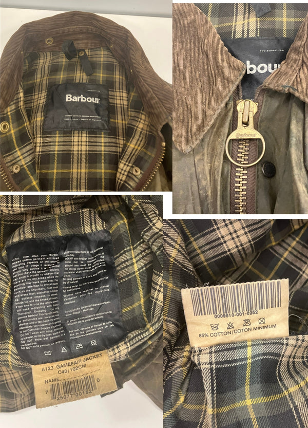 バブアー BARBOUR GAMEFAIR JACKET ゲームフェア ワックス コットン オイルドジャケット ハーフコート A123 C40 ジャケット カーキ 101MT-5260