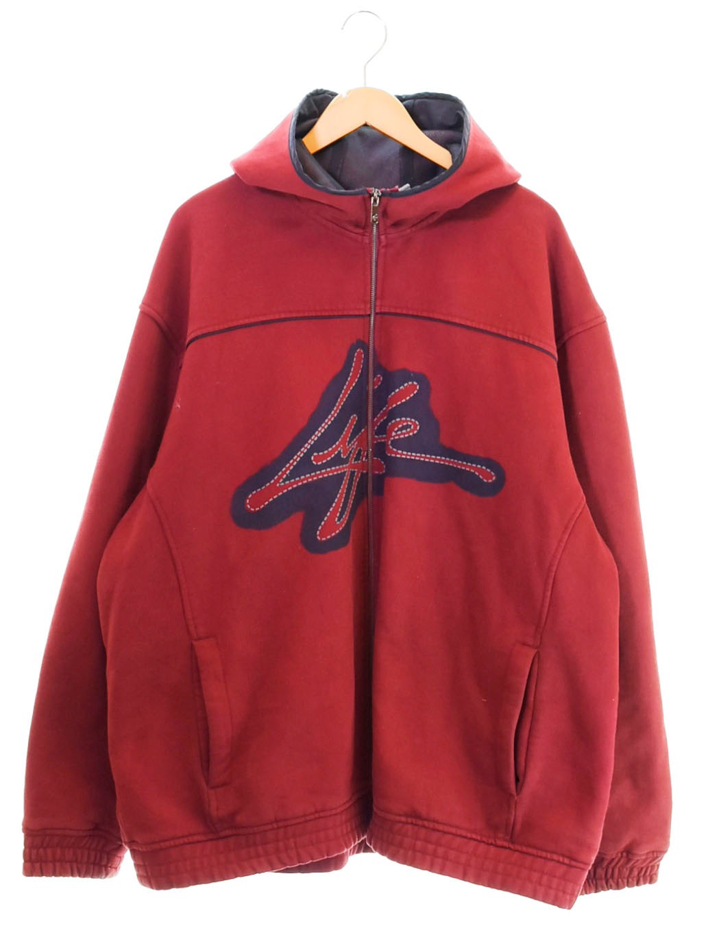 ケーライフ K-LIFE セットアップ パーカ ワインレッド LLサイズ 103MT 