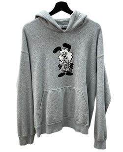 ブラックアイパッチ BlackEyePatch × VERDY ベルディ VICK OG LABEL HOODIE ヴィック オージー ラベル フーディ 灰 パーカ ロゴ グレー XLサイズ 104MT-1647
