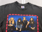 バンド band 90s 90年代 MR.BIG ミスター・ビッグ Bump Ahead バンT 音楽 両面プリント USA製 Hanes ヘインズ 黒 Tシャツ プリント ブラック Lサイズ 104MT-1833