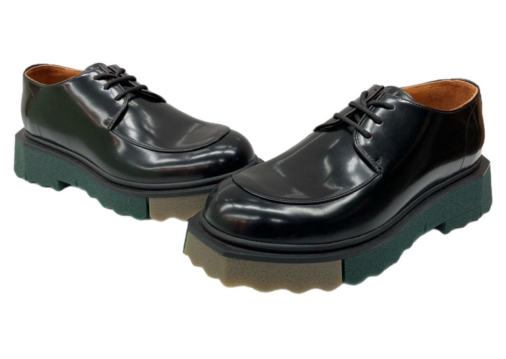 靴 Off White Sponge Leather paraboot 41 オフホワイト OFF-WHITE SPONGE SOLE LEATHER PARABOOT スポンジ