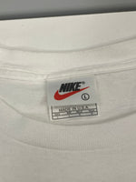 ナイキ NIKE 90's 90年代 FOOTBALL IS IN MY BLOOD アナトミカル 臓器 アメリカ製 MADE IN USA VINTAGE ヴィンテージ Tシャツ ホワイト Lサイズ 101MT-4961