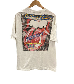 バンドTシャツ BAND-T vintage The Rolling Stones ローリングストーンズ VPPDOO LOUNGE SPIKE TONGUE 94年 ヴィンテージ 両面プリント 大判  - Tシャツ ホワイト フリーサイズ 101MT-2723