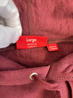 シュプリーム SUPREME 21AW Box Logo Hooded Sweatshirt ボックスロゴ フーデッド スウェットシャツ パーカー パーカ ワインレッド Lサイズ 101MT-5049