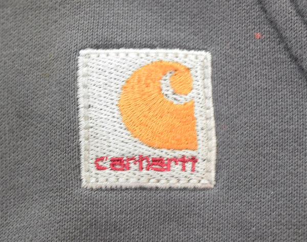 カーハート Carhartt ダメージ加工フーディー ペンキ サンフェード パーカ ブラック LLサイズ 103MT-3349