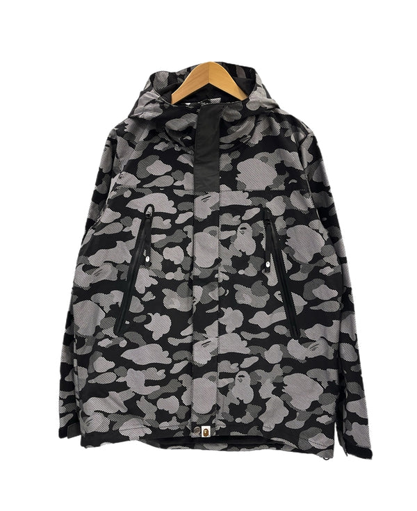 ア ベイシング エイプ A BATHING APE BAPE 総柄 マウンテンパーカー フーデッド ジップアップ ジャケット 001LJE301013X ジャケット マルチカラー Lサイズ 101MT-5301