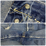 【曜日割引対象外】 リーバイス Levi's 60's 501XX 紙パッチ オフセット Vステッチ 隠しリベット足長R W32 デニム ブルー 201MB-1105 VB