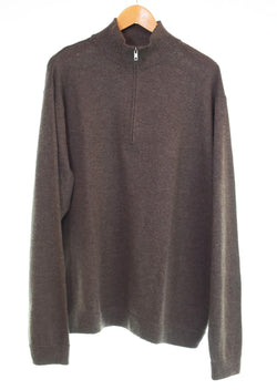 パタゴニア PATAGONIA ハイネック ハーフジップ セーター ニット ウール 50300F0 セーター ブラウン LLサイズ 103MT-3440