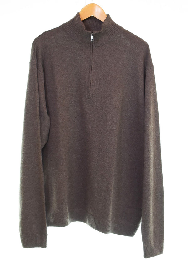 パタゴニア PATAGONIA ハイネック ハーフジップ セーター ニット ウール 50300F0 セーター ブラウン LLサイズ 103MT-3440