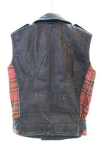 ラルフローレン RalphLauren Denim & Supply デニム アンド サプライ USED加工オールレザー ライダース バイカー ベスト 赤 7282544MCVT ベスト レッド Mサイズ 103MT-1706