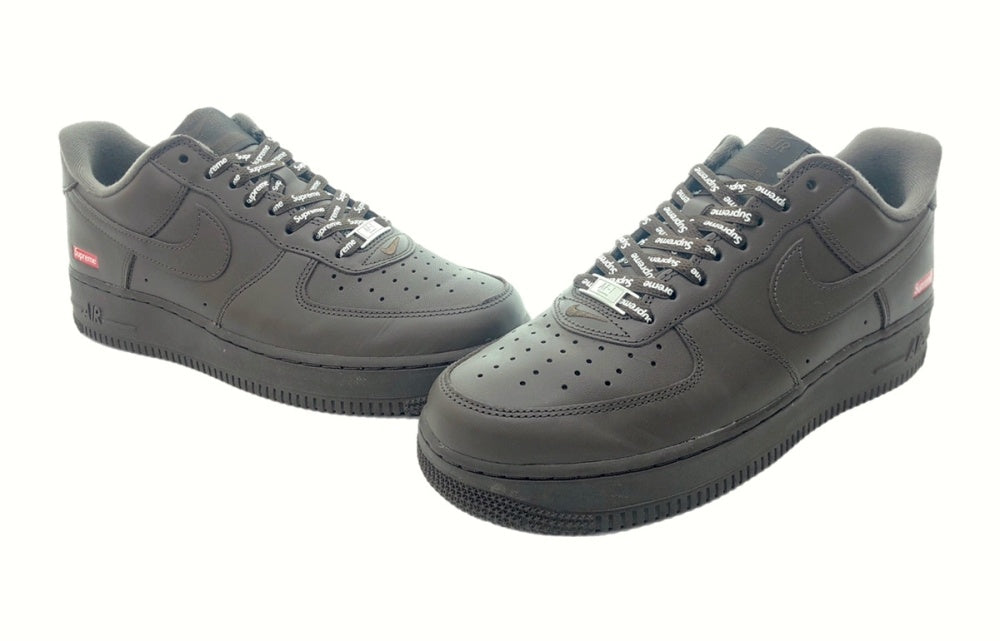 ナイキ NIKE 23年製 AIR FORCE 1 LOW エア フォース ロー SUPREME シュプリーム コラボ 茶色 CU9225-200  メンズ靴 スニーカー ブラウン 27cm 104-shoes113靴/シューズ