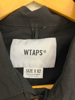 ダブルタップス WTAPS WTAPS 20SS BUDS SS/SHIRT.RAPO.POPLIN ミリタリーシャツ トップス ロゴワッペン 半袖 メンズ 黒 日本製 201BRDT-SHM05 サイズ X 02 半袖シャツ ロゴ ブラック 101MT-4466