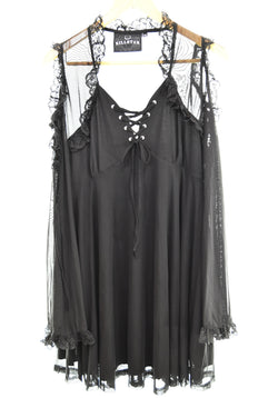 キルスター  KILLSTAR レース ゴシック ワンピース ゴスロリ 地雷  ワンピース ブラック Mサイズ 103LT-149