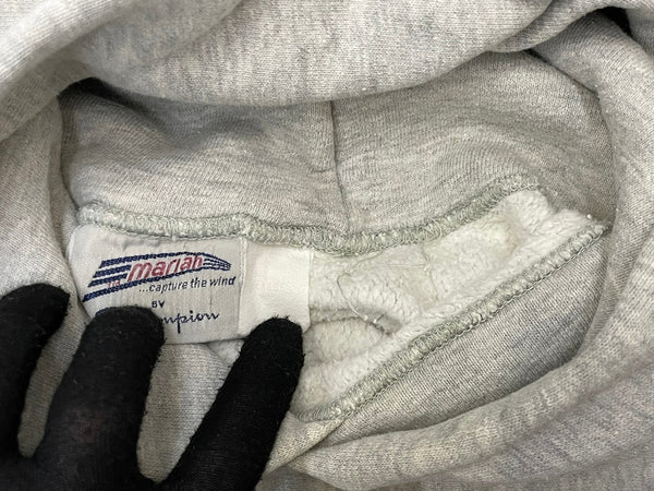 チャンピオン Champion × mariah 80’s マライア ダブルネーム ワンポイント ロゴ プルオーバー パーカー グレー L 601MT-61