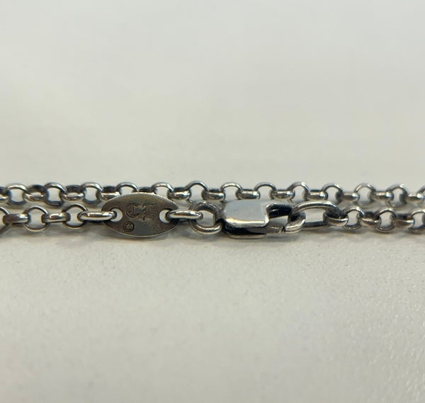 クロムハーツ CHROME HEARTS NECKLACE- ROLL CHAIN 20” ロールチェーン 20インチ メンズジュエリー・アクセサリー ネックレスチェーン シルバー 101goods-187