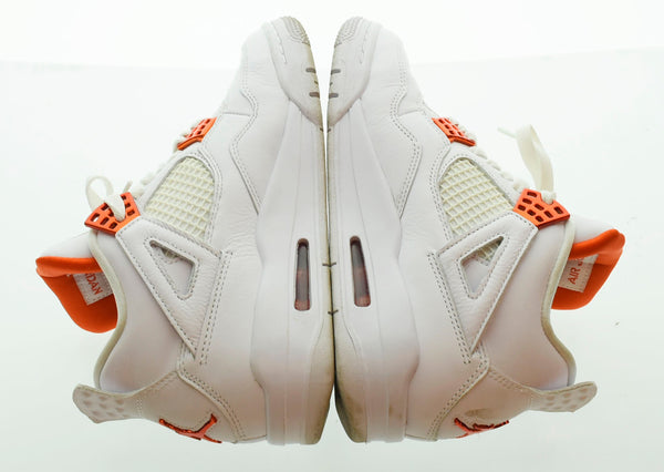 ナイキ NIKE Air Jordan 4 Retro "White/Team Orange" エアジョーダン 4 レトロ  ホワイト チーム オレンジ CT8527-118 レディース靴 スニーカー ホワイト 24cm 103S-570