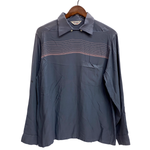 【曜日割引対象外】 ヴィンテージ vintage 50's Cassino ピーターパンシャツ 長袖シャツ ブルー Mサイズ 201MT-4642 VB