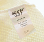 ギャラリーデプト GALLERY DEPT 長袖 Tシャツ GALLERY DEPT THERMAL メンズ ロゴT サーマル カットソー ロンT クルーネック ロンT ホワイト Lサイズ 103MT-2669