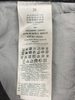 メゾンマルジェラ Maison Margiela スラッシュ ディテール カット アウト ジーンズ SLASH DETAIL CUT OUT JEANS DENIM BLACK 黒 S51LA0051 S30743 デニム 無地 グレー 104LB-7