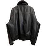 【曜日割引対象外】 リーバイス Levi's 90's 襟ボア付き 韓国製 レザージャケット フライト ジャケット ブラウン XLサイズ 201MT-4883 VB