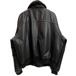 【曜日割引対象外】 リーバイス Levi's 90's 襟ボア付き 韓国製 レザージャケット フライト ジャケット ブラウン XLサイズ 201MT-4883 VB