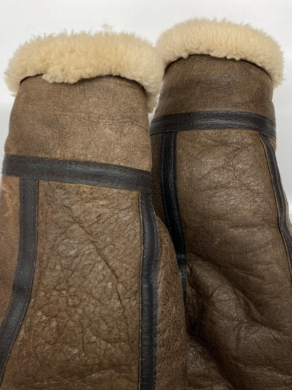 アビレックス AVIREX B-3 MOUTON FLIGHT JACKET ムートン フライト ジャケット ボア ジップアップ 軍物 アウター 茶 33H5595 サイズ 40 ジャケット 無地 ブラウン 104MT-1711