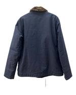 アルファインダストリーズ ALPHA INDUSTRIES N-1 DECK JACKET デッキ ジャケット ミリタリー ジップアップ 裏ボア 軍物 アウター 紺 20521-467 ジャケット ロゴ ネイビー XLサイズ 104MT-1809