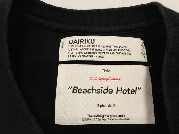 ダイリク DAIRIKU Movie Ticket Half-Sleeve Tee 20SS 黒 半袖 MADE IN JAPAN Tシャツ ブラック Lサイズ 101MT-2657