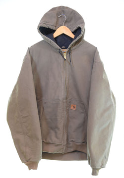 カーハート Carhartt アクティブジャケット ダック キルティング J130LBR ジャケット ブラウン LLサイズ 103MT-2915