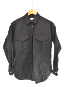 ティッカ TICCA ダブルポケットシャツ TAGA-313-01 長袖シャツ ブラック フリーサイズ 103LT-131