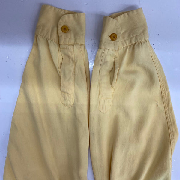 【曜日割引対象外】 ヴィンテージ vintage 50's MARK TWAIN レーヨンギャバ オープンカラーシャツ 長袖シャツ イエロー XLサイズ 201MT-4723 VB