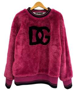 ドルチェ&ガッバーナ Dolce&Gabbana D＆G ドルガバ ロゴ ファースウェットシャツ カットソー 長袖  G9WC1Z FUPXJ XS トップスその他 ピンク SSサイズ 101MT-5414