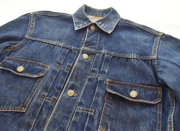 リーバイス Levi's 507XX 2nd 革パッチ ボタン裏17 両面タブ デニムジャケット 青 ジャケット ブルー 103MT-2177