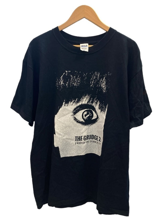 ヴィンテージ vintage 00s THE GRUDGE 2 呪怨2 MOVIE Tshirt ムービーTシャツ 映画 黒 ホラーT Tシャツ ブラック Lサイズ 101MT-2982