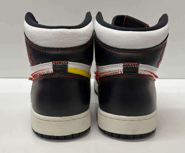 ナイキ NIKE エアジョーダン1 ハイ OG デファイアント "ブラック/イエロー/ジムレッド" Air Jordan 1 High OG Defiant "Black/Yellow/Gym Red" CD6579-071  メンズ靴 スニーカー ブラック 27.5cmサイズ 201-shoes1074