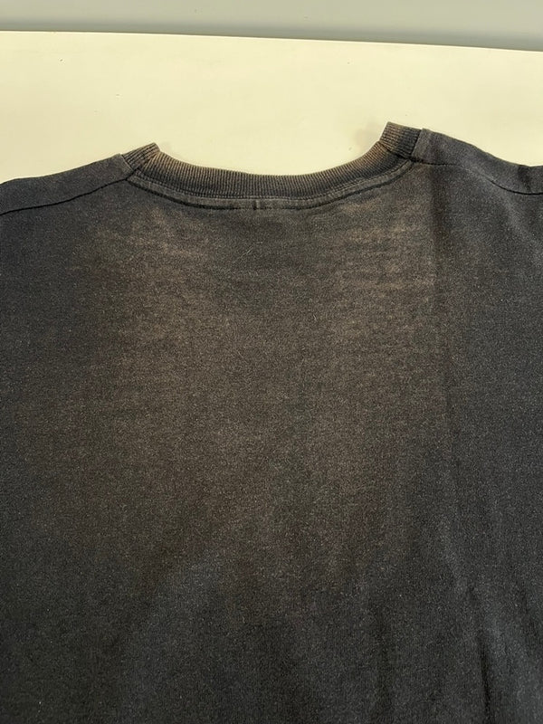 US US古着 ヴィンテージ Vintage Fender フェンダー ロゴTシャツ 袖シングル 黒 XL Tシャツ ブラック LLサイズ 101MT-4421