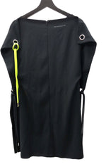 エムエムシックス MM6 メゾンマルジェラ Maison Margiela 15AW ノースリーブ ひざ丈 変形 デザイン イタリア製 BLACK 黒 S52CT0097 S43958 ワンピース 無地 ブラック SIZE38 104LT-105