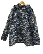 ミリタリー military PARKA WORKING US.NAVY デジカモ カモフラ 迷彩 ゴアテックスパーカー GORE-TEXパーカー  Large-Regular ジャケット ネイビー 101MT-4983