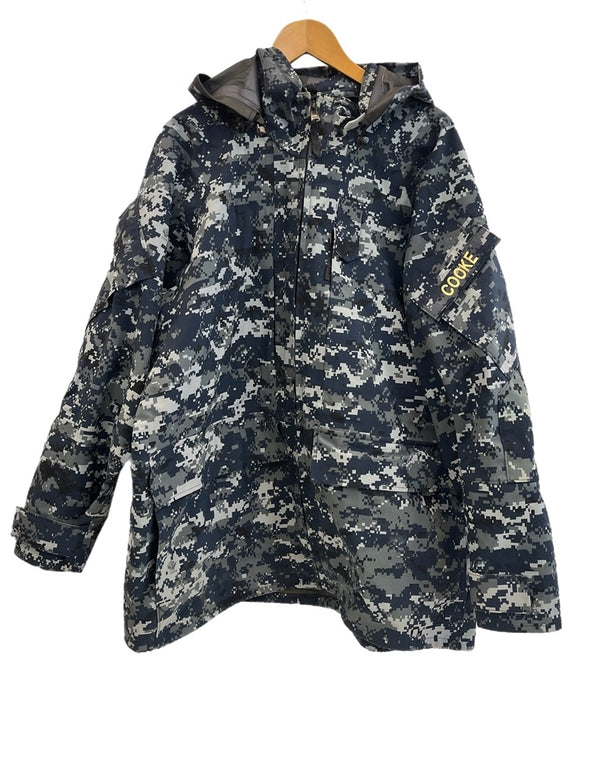ミリタリー military PARKA WORKING US.NAVY デジカモ カモフラ 迷彩 ゴアテックスパーカー GORE-TEXパーカー  Large-Regular ジャケット ネイビー 101MT-4983