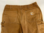 カーハート Carhartt DOUBLE FRONT WORK DUNGAREE ダブル フロント ワーク ダンガリー ペインターパンツ B01BRN チノパン ブラウン W36×L32 101MB-625