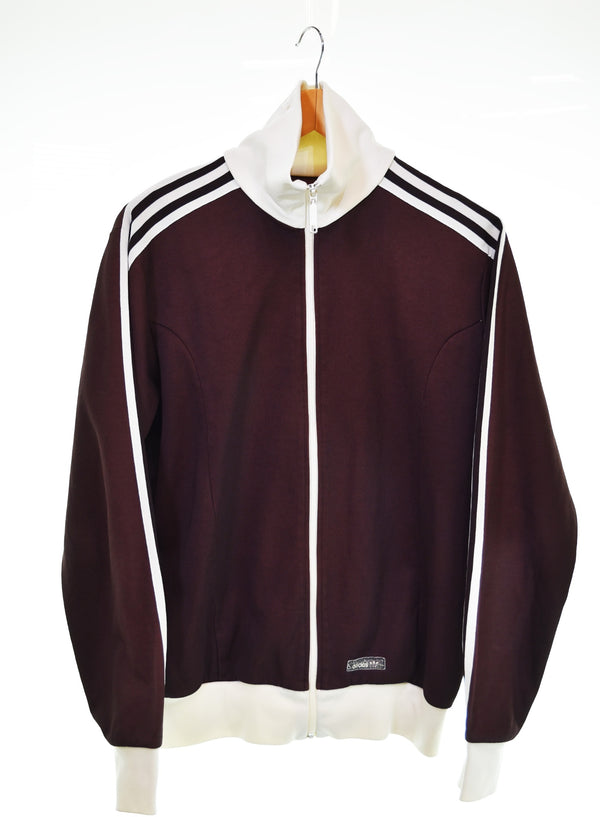 アディダス adidas 90s トラックジャケット ジャージ  袖ライン ジャケット ブラウン Lサイズ 103MT-3030