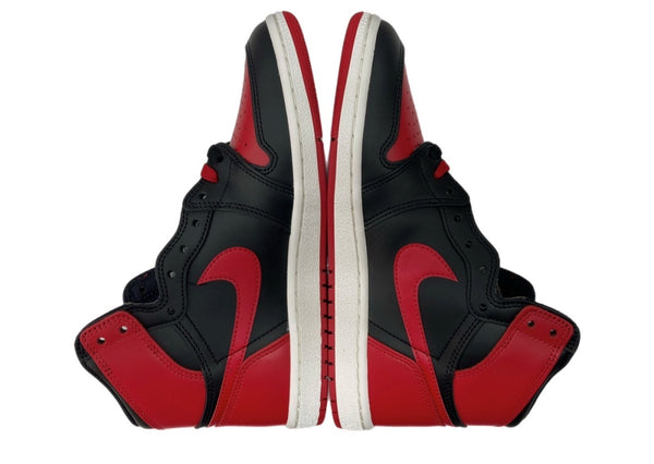 ナイキ NIKE 24年製 AIR JORDAN 1 HIGH 85 BRED エア ジョーダン ハイ ブレッド AJ1 シューズ 赤 黒 HV6674-067 メンズ靴 スニーカー レッド 28cm 104S-985