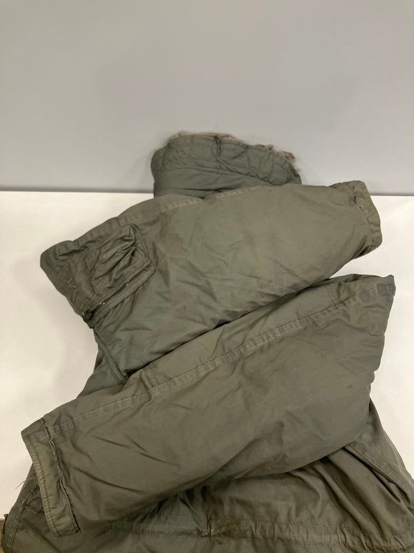 ミリタリー military 80's 80年代 US AIR FORCE USAF 米軍実物 N-3B フライトジャケット TALON ZIP VINTAGE ヴィンテージ ジャケット カーキ 101MT-5083